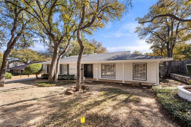 view of ranch-style house