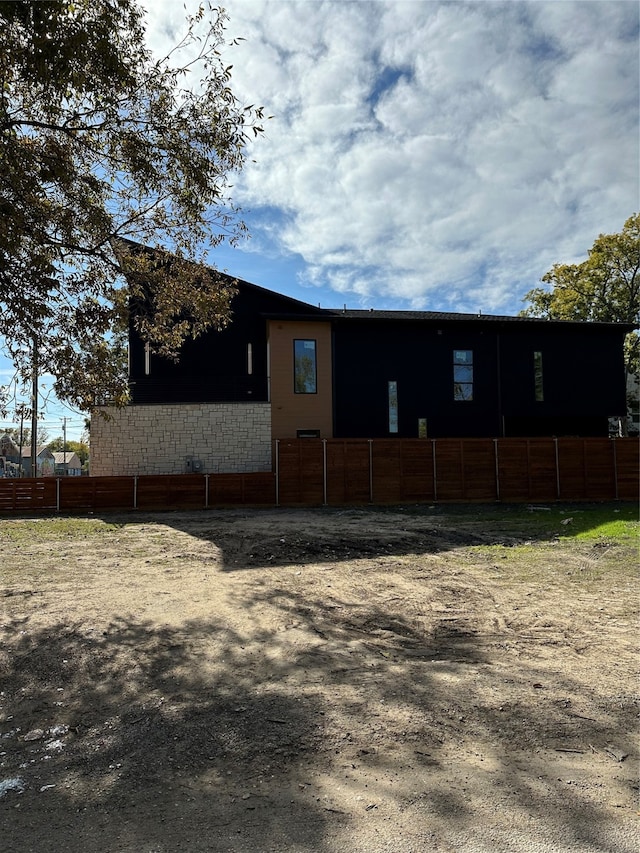 view of rear view of property