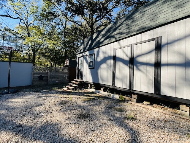 view of side of property