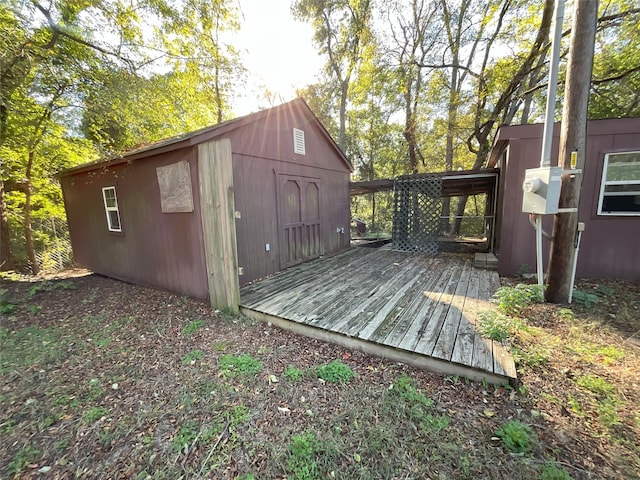 view of outbuilding