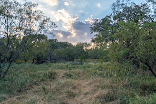 view of landscape featuring a rural view