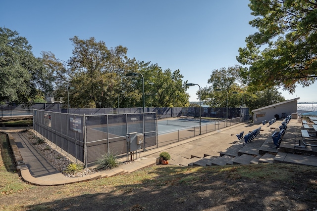 view of sport court