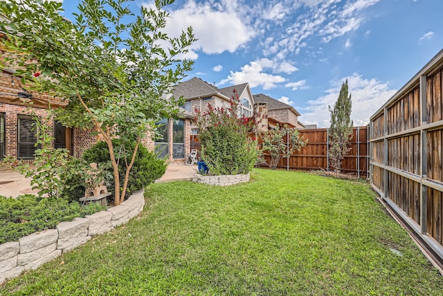 view of yard featuring a patio area