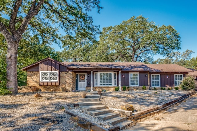 view of ranch-style home