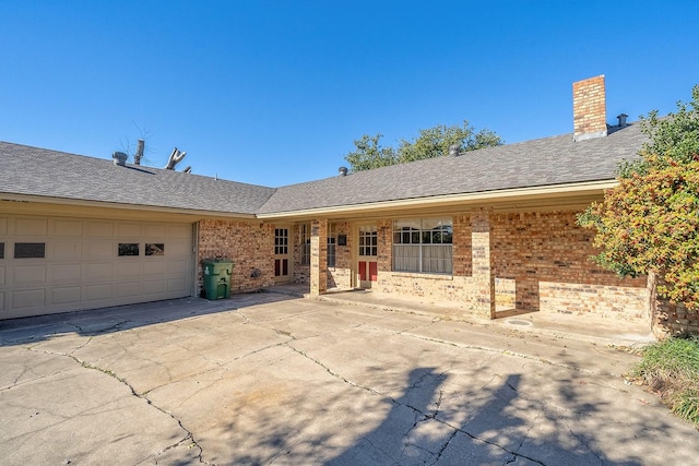 ranch-style house with a garage