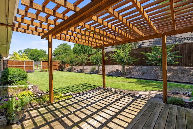 view of patio / terrace with a pergola