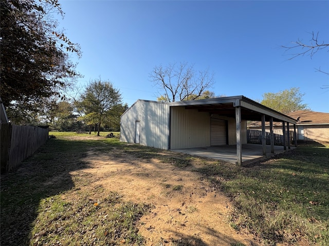 exterior space with a yard