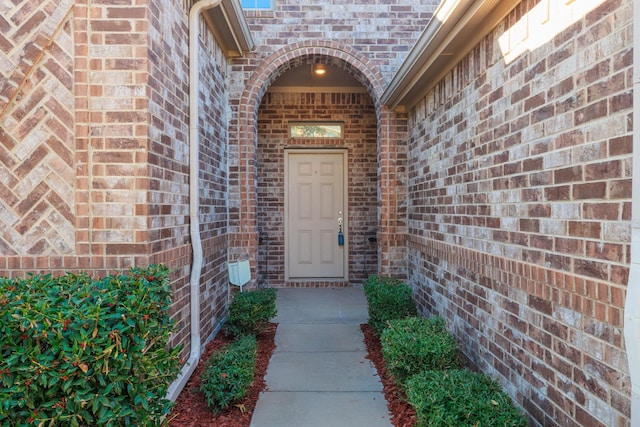 view of exterior entry