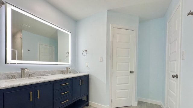 bathroom featuring vanity