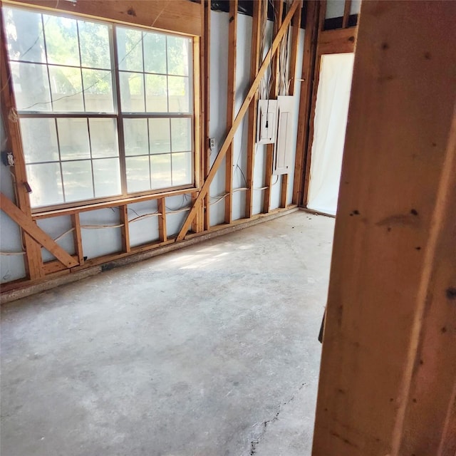 miscellaneous room with concrete floors