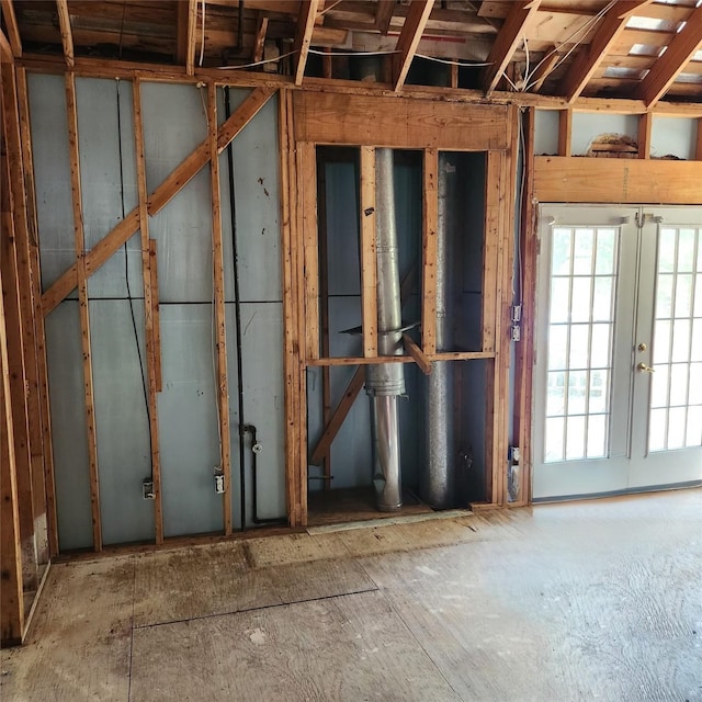 misc room featuring french doors