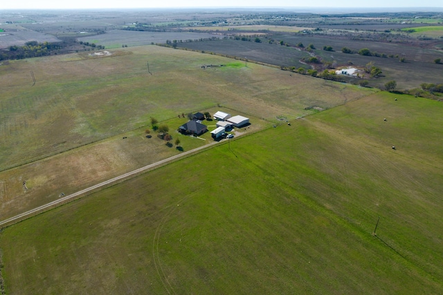 bird's eye view with a rural view