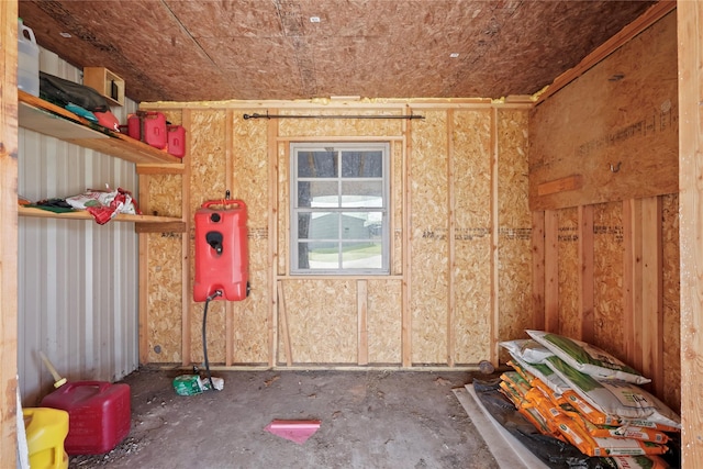 view of storage room