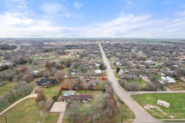 aerial view featuring a residential view