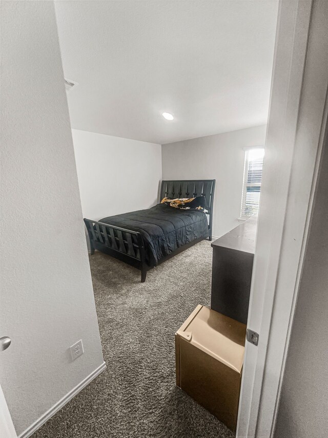 bedroom featuring carpet