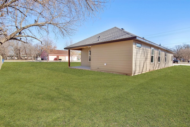 exterior space featuring a yard