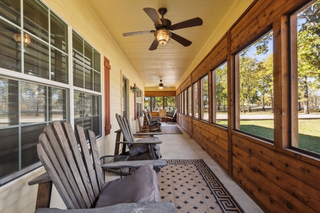 view of sunroom / solarium