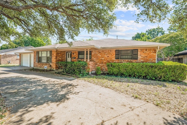 ranch-style house with a garage