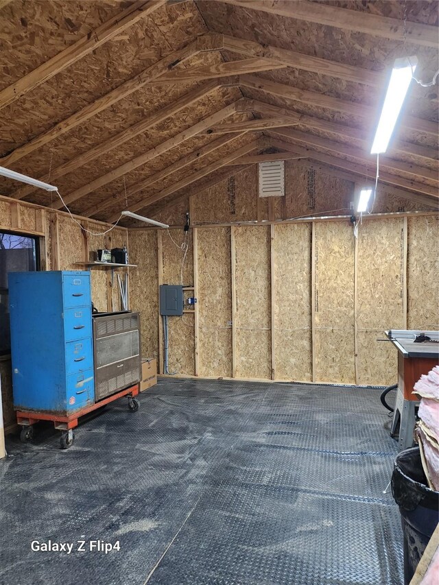 living room with ceiling fan