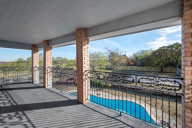 balcony featuring a patio area