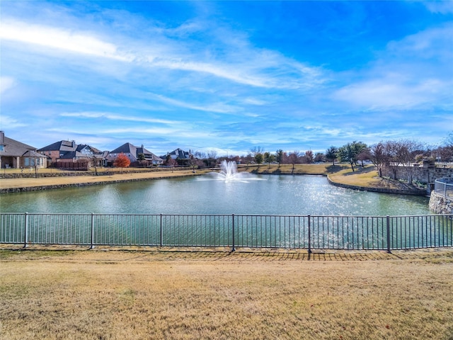 view of water feature