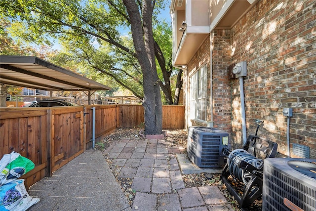 view of patio / terrace with cooling unit