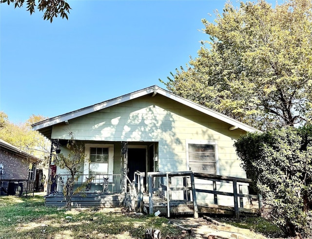 bungalow with covered porch