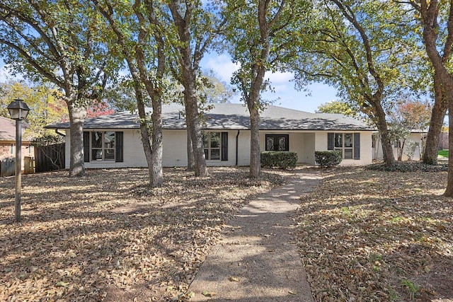 view of ranch-style home