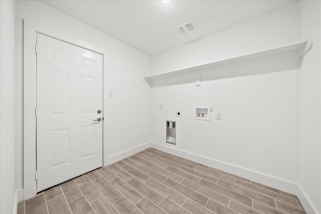 laundry area featuring electric dryer hookup, washer hookup, and hookup for a gas dryer