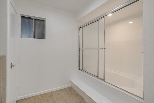 bathroom featuring tile patterned flooring