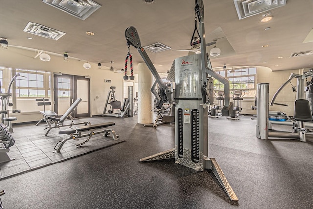 view of workout area