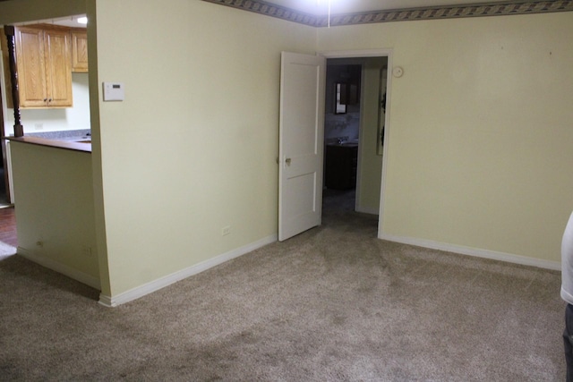 view of carpeted empty room