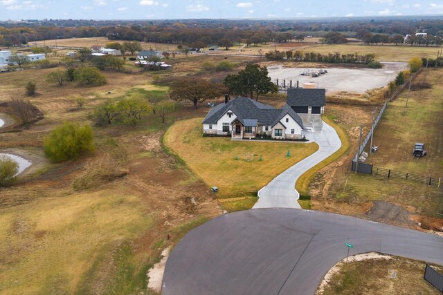 bird's eye view featuring a rural view