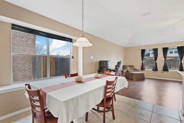 dining area featuring light hardwood / wood-style flooring