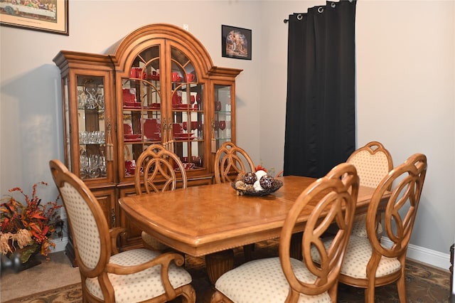 view of dining room