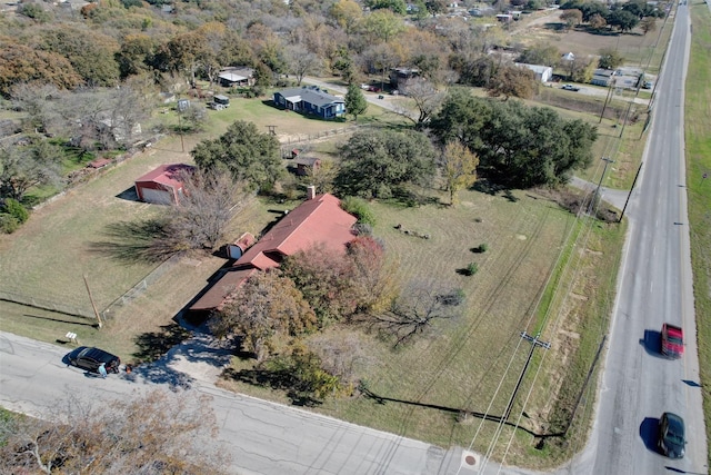 bird's eye view featuring a rural view