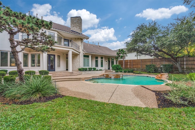 view of pool with a patio