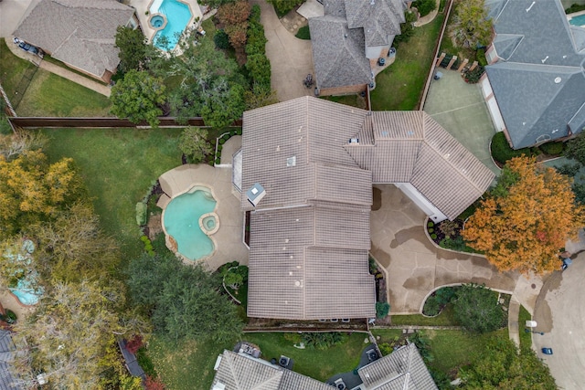 birds eye view of property