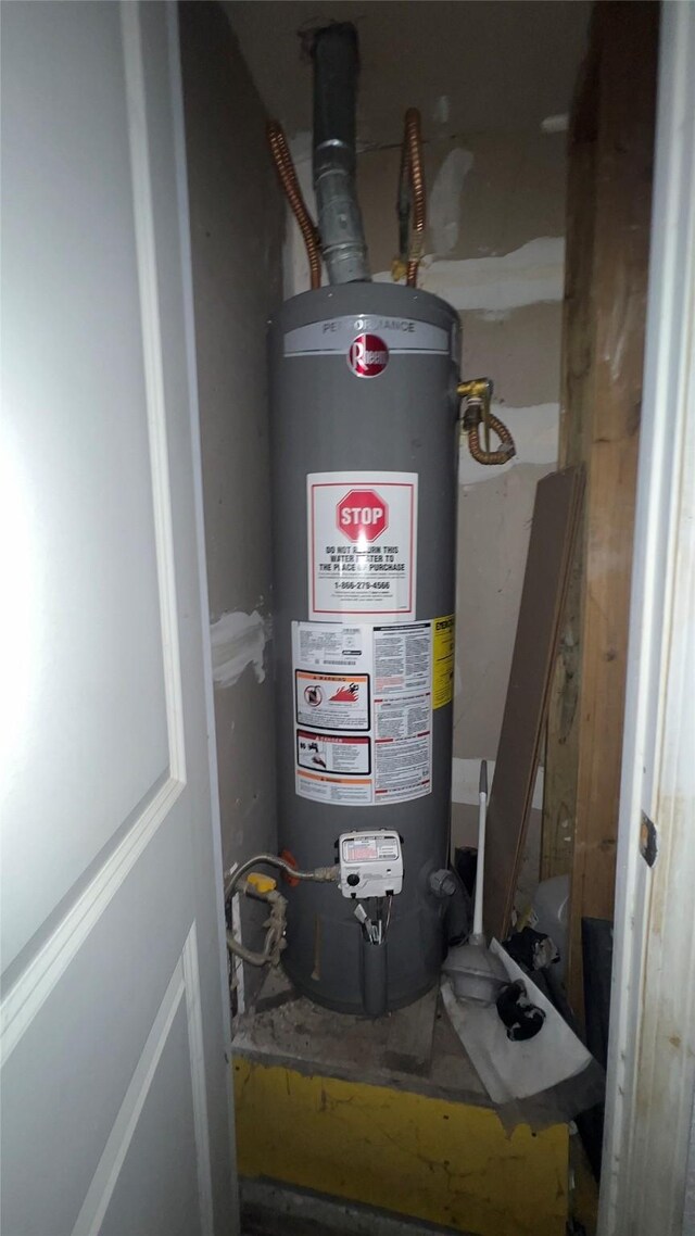 utilities with gas water heater