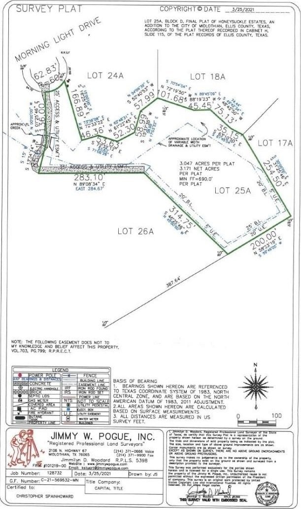 26 Morning Light Dr, Midlothian TX, 76065 land for sale