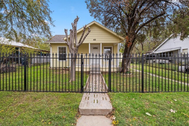 bungalow-style home with a porch