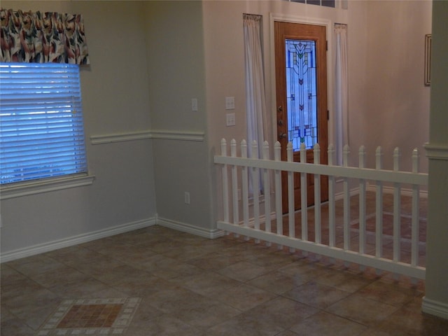 view of tiled spare room