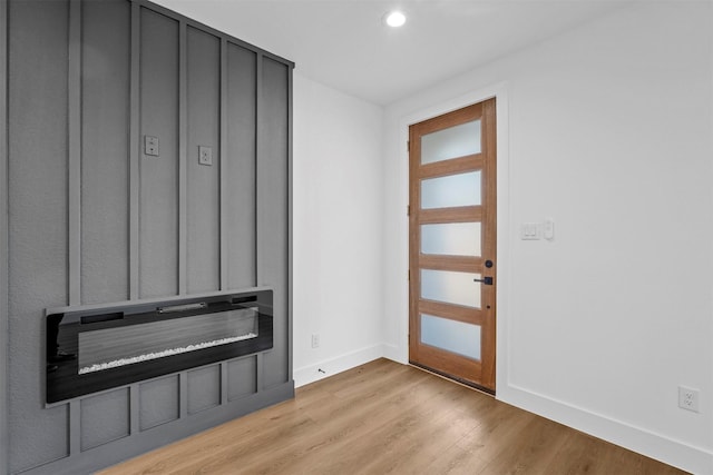 entryway featuring light hardwood / wood-style floors