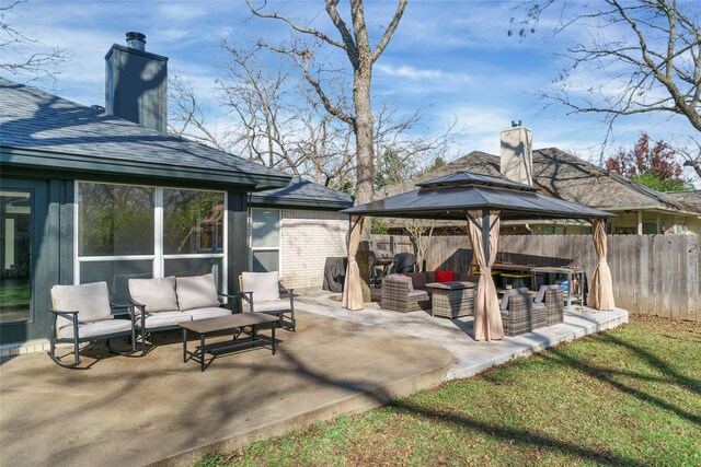 exterior space with a patio, a playground, a sunroom, and a lawn