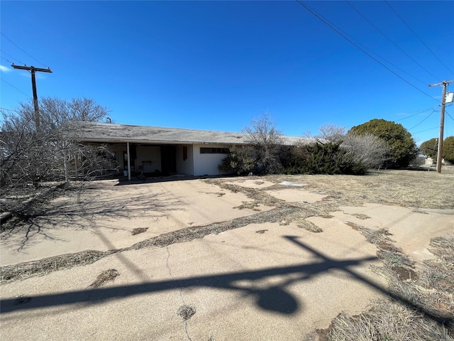 view of rear view of property