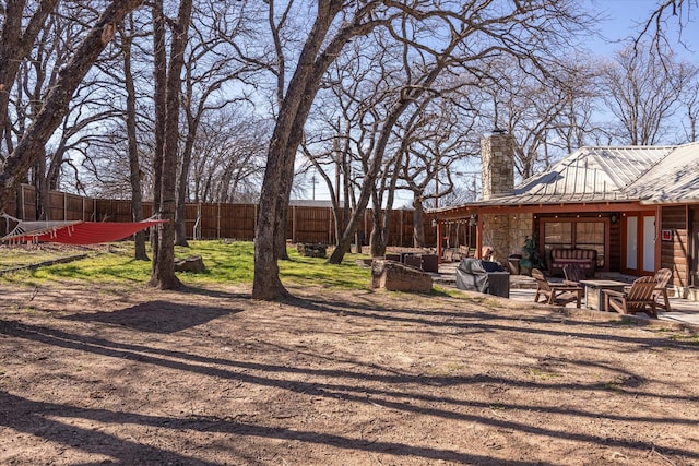 view of yard with a patio