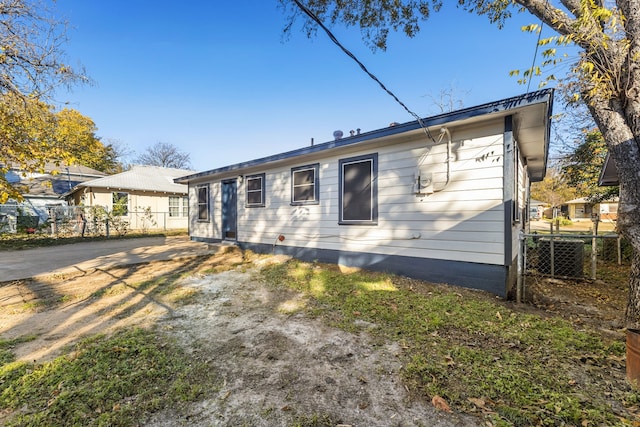 view of back of property