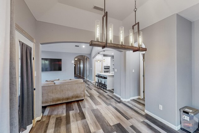 interior space featuring hardwood / wood-style floors