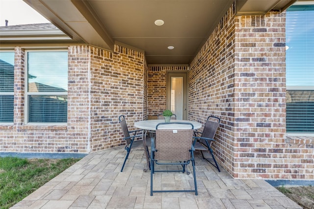 view of patio / terrace with outdoor dining area