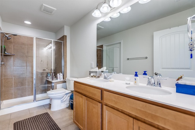 bedroom with light tile patterned floors